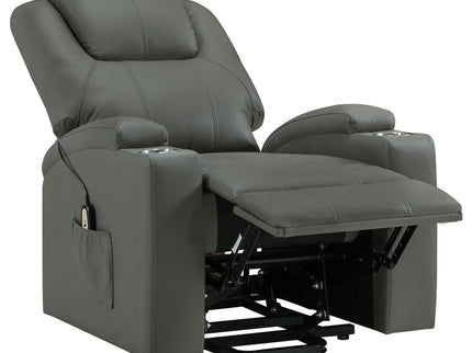 Macklin - Power Lift Massage Recliner With Heat And Dual Cupholders