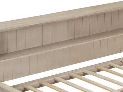 Daybed With Storage Shelves And 3 Drawers