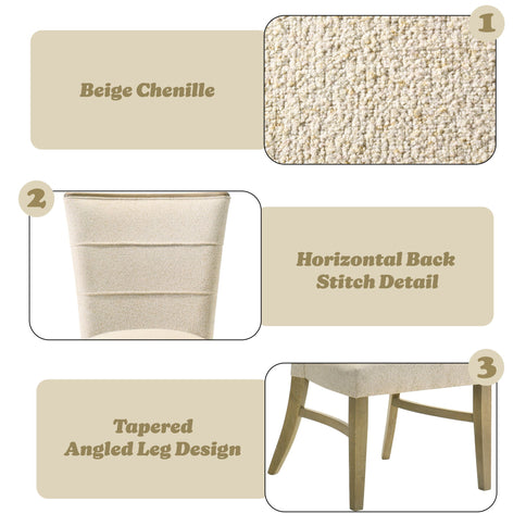 Olinda - Side Chair (Set of 2) - Beige
