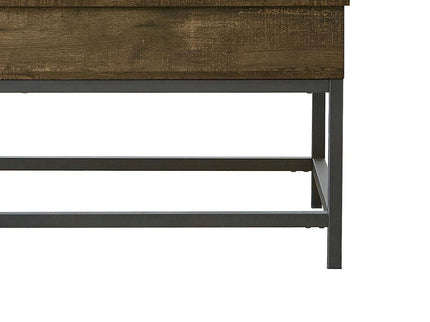 Lift Top Coffee Table With Adjustable Height - Brown