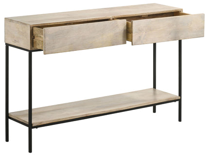 Terrace - 2 Drawer Entryway Console Table - White Washed