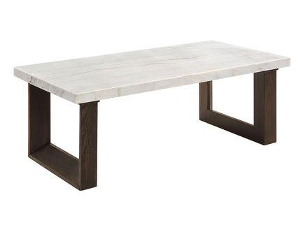 Edwyn - Natural Marble Top End Table