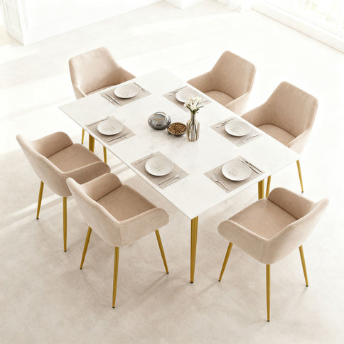 Dining Chair Set For Dining Rooms (Set of 2) - Beige
