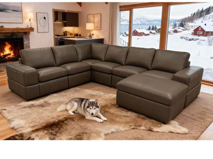 Large Square Arms Modular Sectional