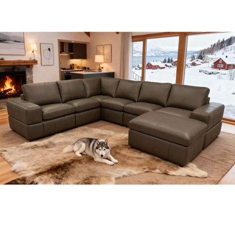 Large Square Arms Modular Sectional