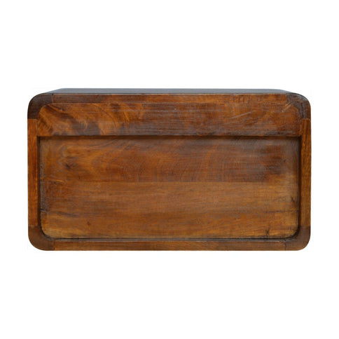 Curved Wall Mounted Bedside Nightstand