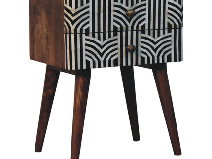 Edessa Bone Inlay Bedside