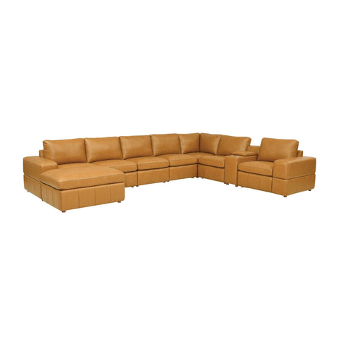 Modular Sectional With Large Square Arms, Custom Configuration