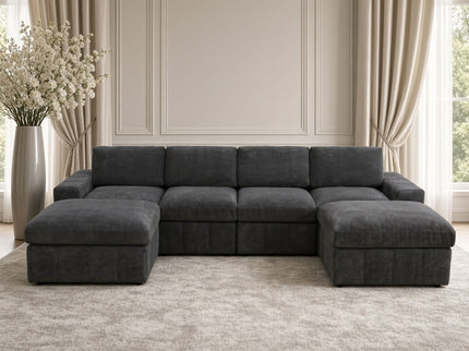 Modular Sectional Sofa, Reversible Set
