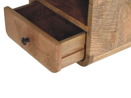 Curved Upper Slot Floating Nightstand