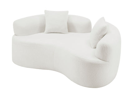 Modern Curved Loveseat