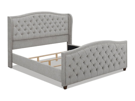 Marcella - Upholstered Shelter Headboard Bed Set