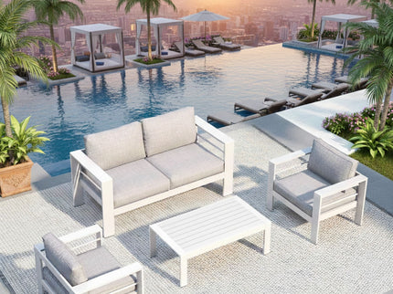 Outdoor Patio Set With All-Weather Thick Cushions