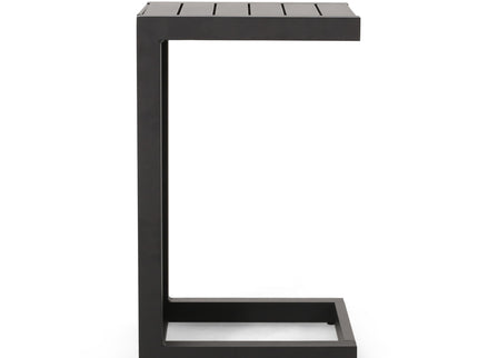 Aluminum Outdoor C - Shaped Side Table For Patio