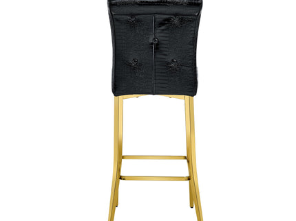 Bar Chairs With Crystal Clasp Design (Set of 2)