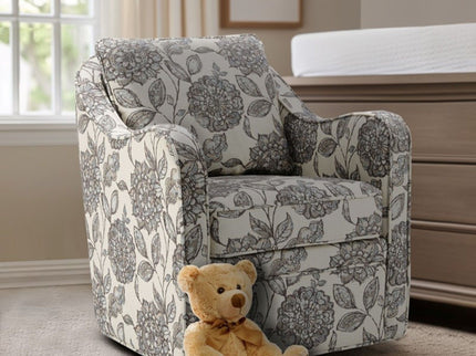 Wide Seat Arm Chair With 360 Degree Rotation