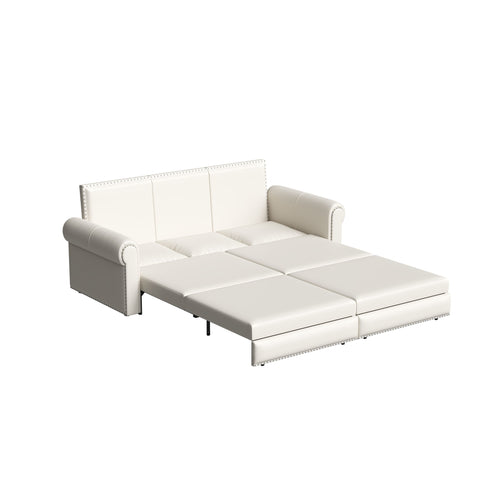 Chesterfield Sofa & Pull Out Bed