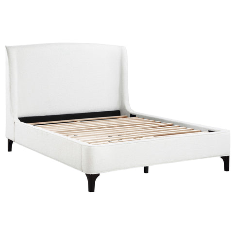 Theodore - Eastern King Wingback Bed - Ivory