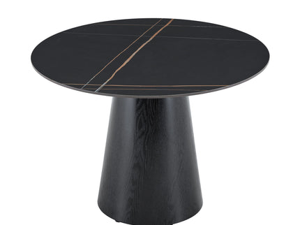 Round Dining Table - Black