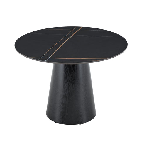Round Dining Table - Black