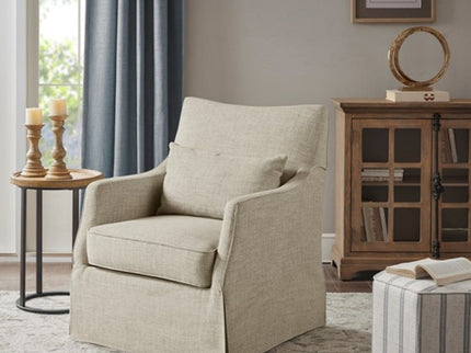 Traditional Design London Skirted Swivel Chair