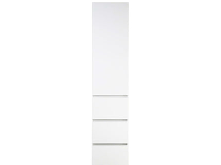 Elise - Slim Modular Closet Cabinet With Drawers - White