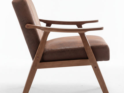 Accent Chair, Classic Mid Century Modern For Extra Seating
