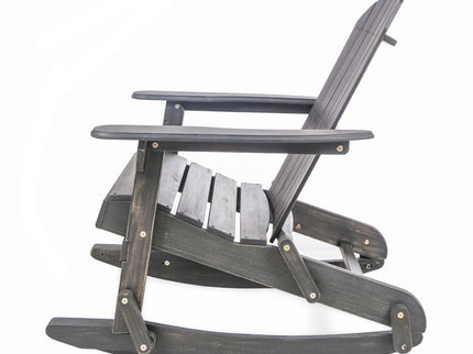Outdoor Adirondack Rocking Chair With Hand Crafted Details