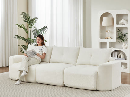 3 Seater With Thickened Armrests Sofa For Living Room