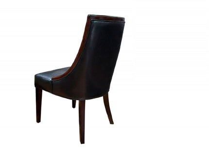 Clair - Tufted Dining Room Side Chair (Set of 2) - Dark Coffee / Black