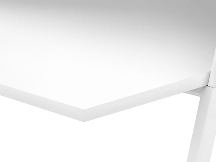 Computer Desk For Home Office, Laptop, Storage Shelves, Marble Look Contemporary & Modern