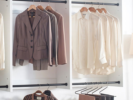 Devi - Wall Mounted Wood Closet System, Modular Units