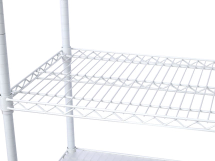 6 Tier 6000Lbs Capacity Nsf Metal Shelf Wire Shelving Unit, Heavy Duty Adjustable Storage Rack With Wheels & Shelf Liners For Commercial Grade Utility Steel Storage Rack