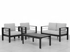 Gray / 4 Pc. Loveseat, 2 Chairs, Coffee Table