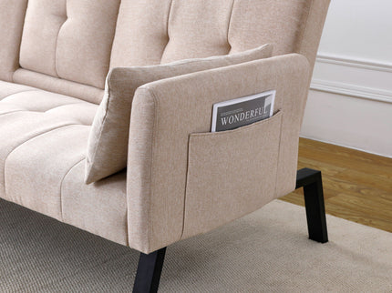 Sofa Bed With Foldable Design And Cup Holder