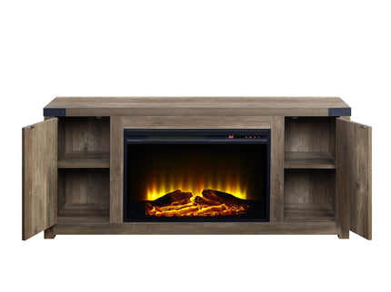 Tobias - Fireplace - Oak / Rustic