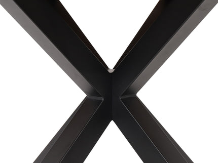 Outdoor Dining Table - Teak / Black