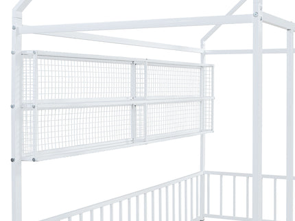 House Frame With Fence And Shelves