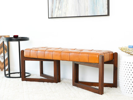 Riley - Bench - Brown / Rustic / Tan