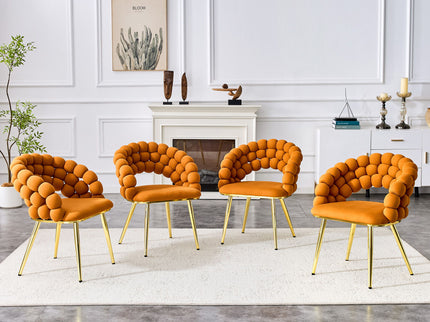 Puffy Bubble, Ball Chain Chairs For Dining Room (Set of 2)