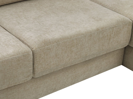 L-Shaped Modular Sofa With Double Layer Cushion