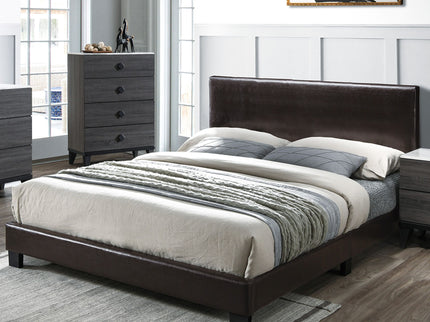 Upholstered Bed With Adjustable Headboard