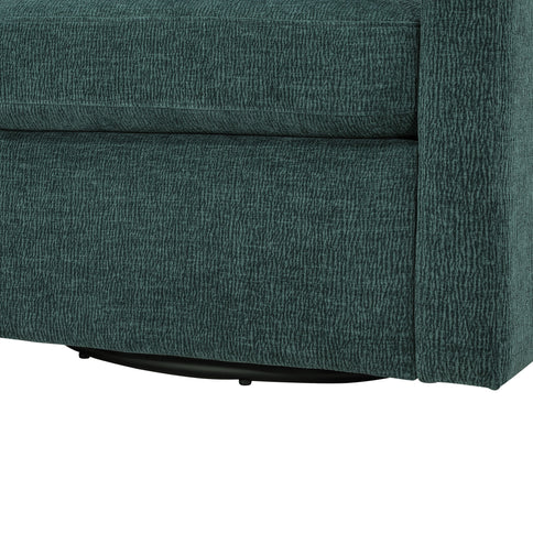 Sutton - Swivel Barrel Chair - Peacock