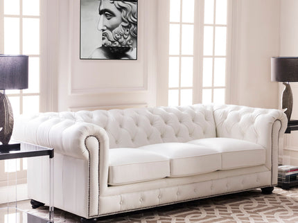 Traditional Tufted Chesterfield Nailhead Sofa