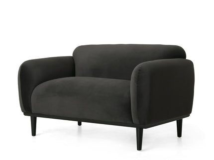 Sway - Upholstered Loveseat With Wood Legs And Round Arms