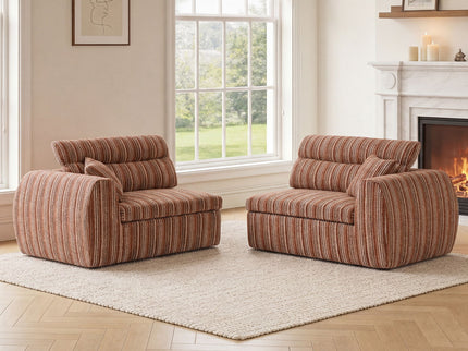 3 Seater, Couch With Throw Pillows For Living Room
