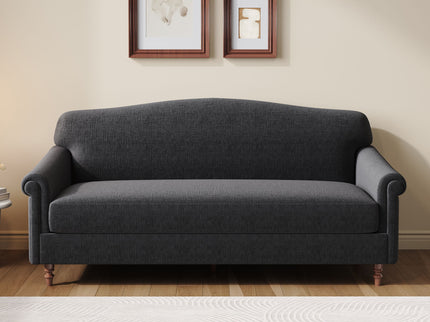 Loveseat Sofa, 2 Seater Couch With Rolled Arms