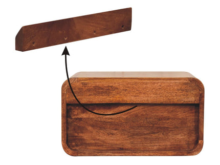 Curve Upper Slot Floating Nightstand