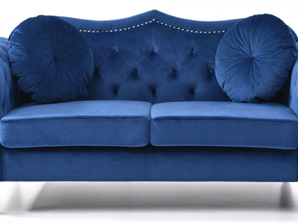 Stylish Flared Arm Loveseat