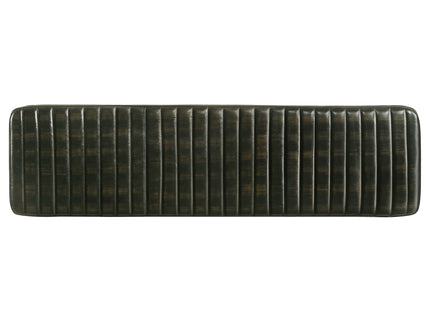 Tufted Cushion Side Bench With Tapered Legs